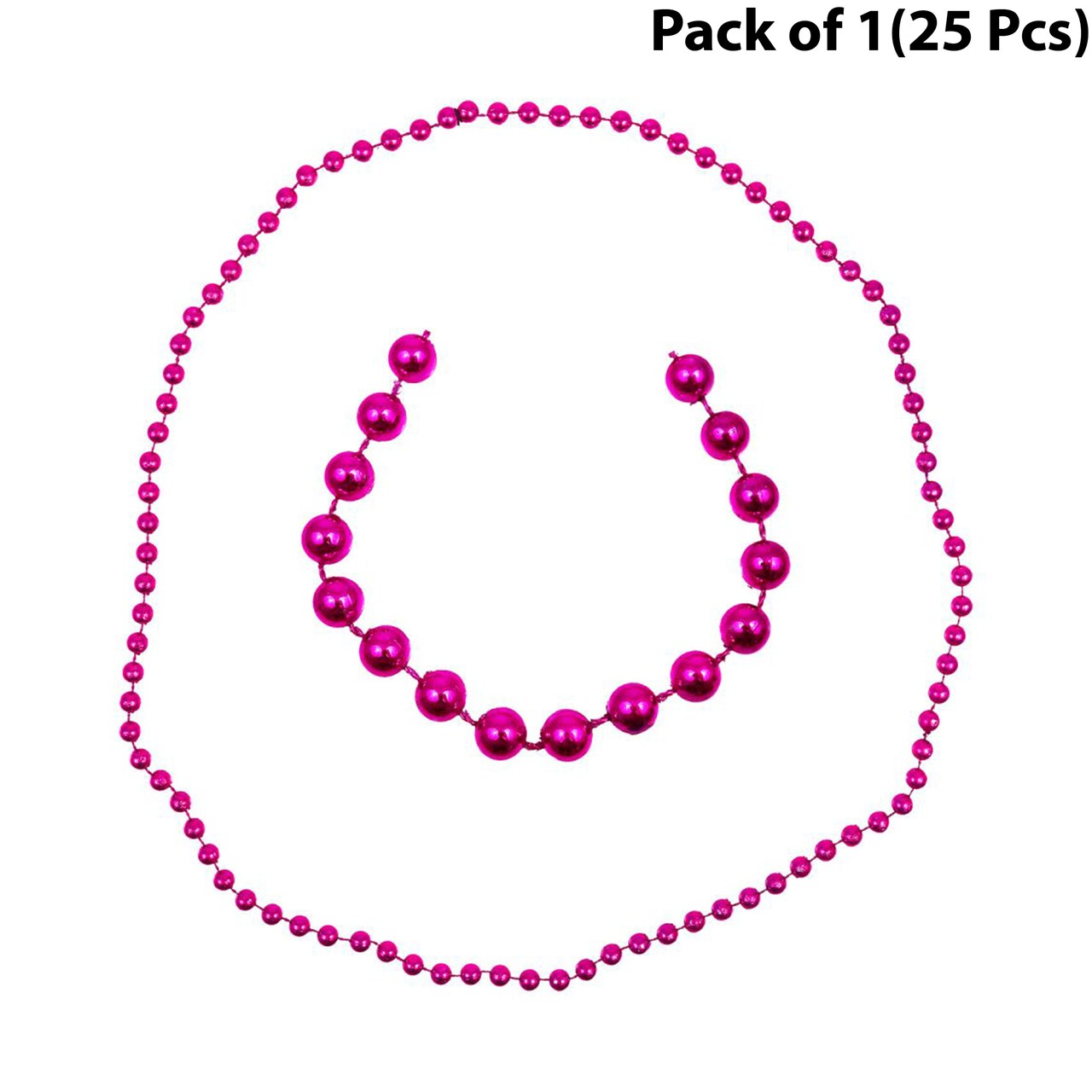 Round Bead Necklaces 5mm ball beads on 31 inch necklace | handmade bead necklaces | RAHEEV®